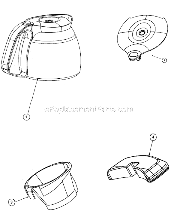 Page A Diagram and Parts List for URX30D  Mr Coffee Coffee Maker